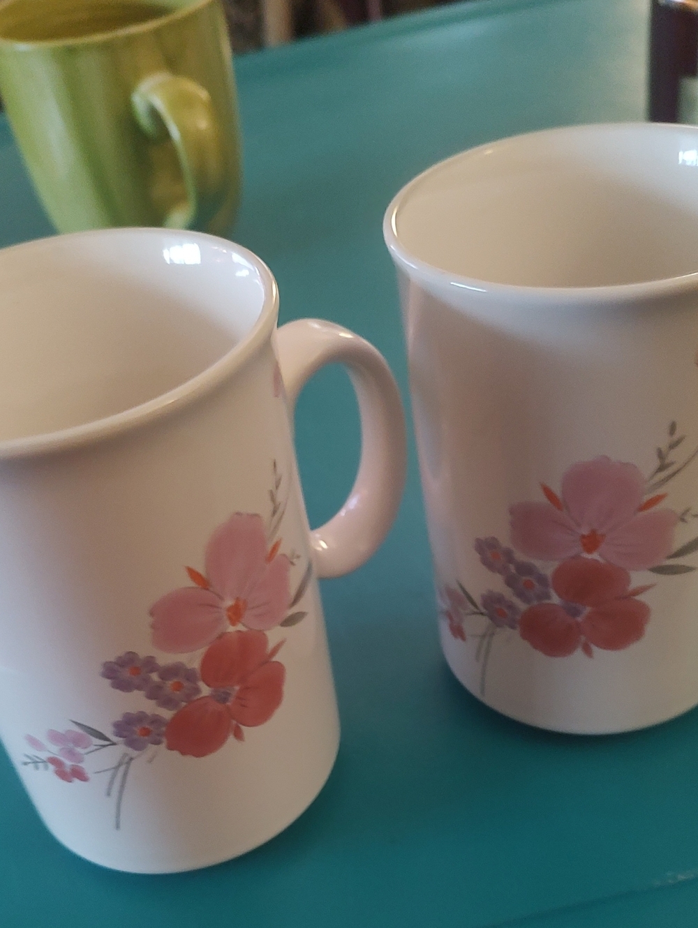 Floral ☕ Mug - Set of 2